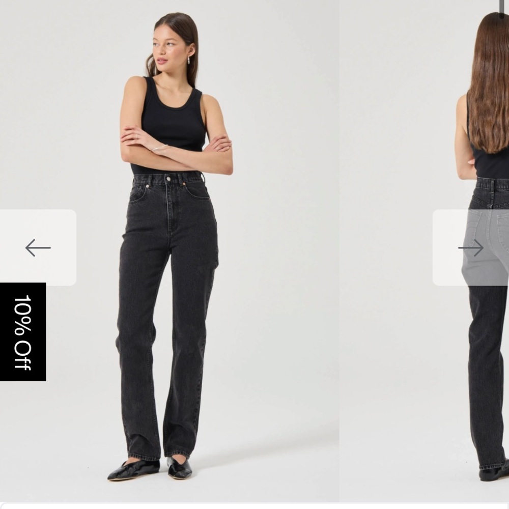 Rolla's original high rise Straight Jean in Black Sand spring denim revolve $148